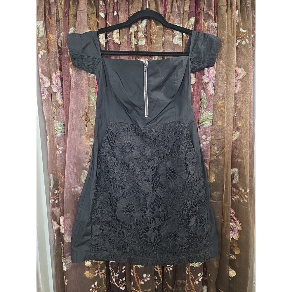 Rachel Comey Black Lace Dress Front Zip Size 6